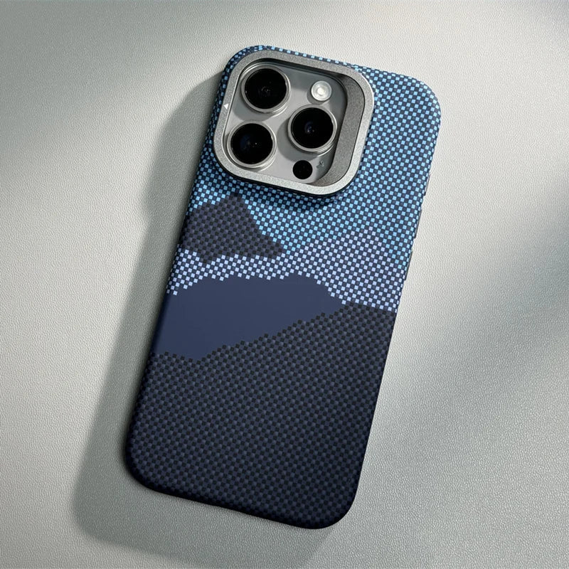 Mountain Texture Kickstand Cover- iPhone