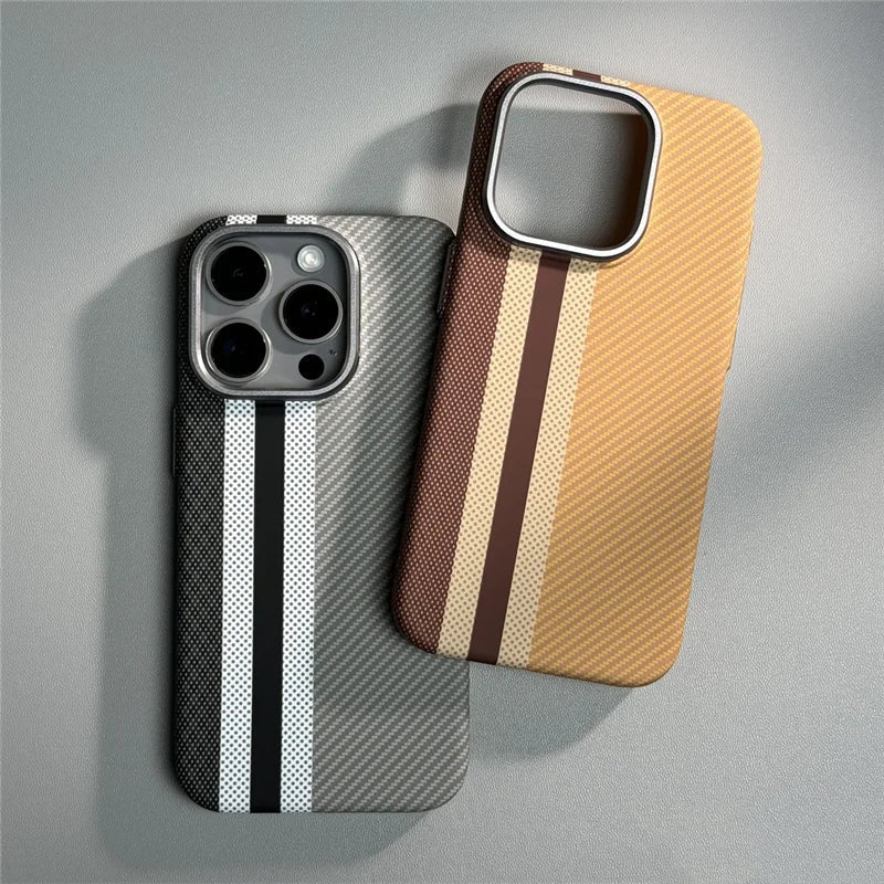 Carbon Fiber Strap MagSafe Case- iPhone