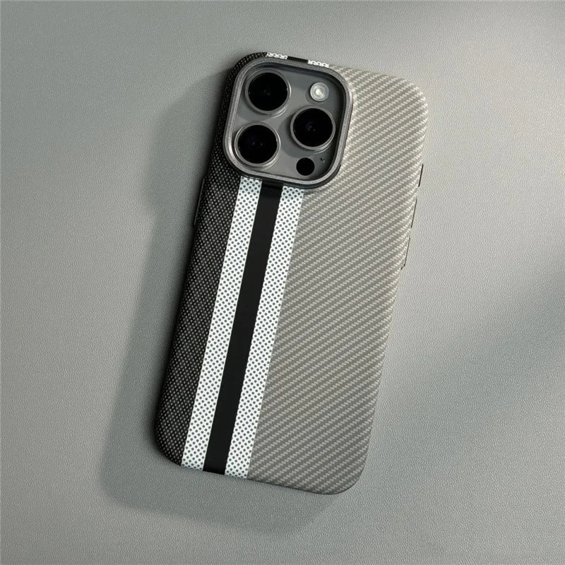 Carbon Fiber Strap MagSafe Case- iPhone