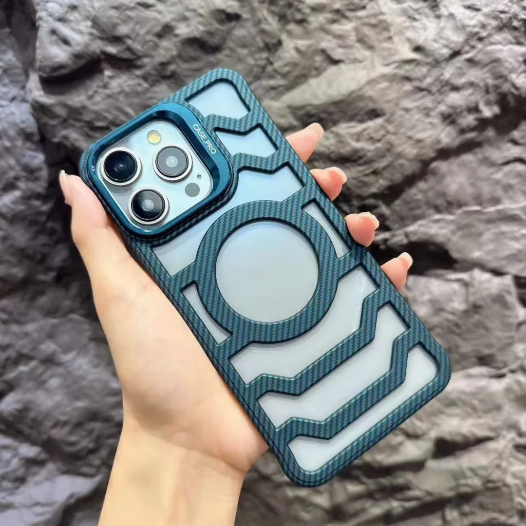 Carbon Fiber Hollow Heat Radiation Case- iPhone