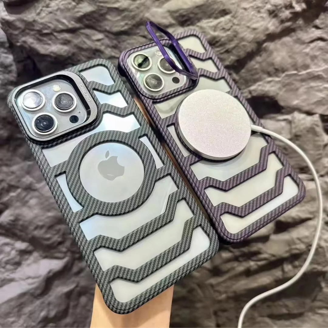 Carbon Fiber Hollow Heat Radiation Case- iPhone