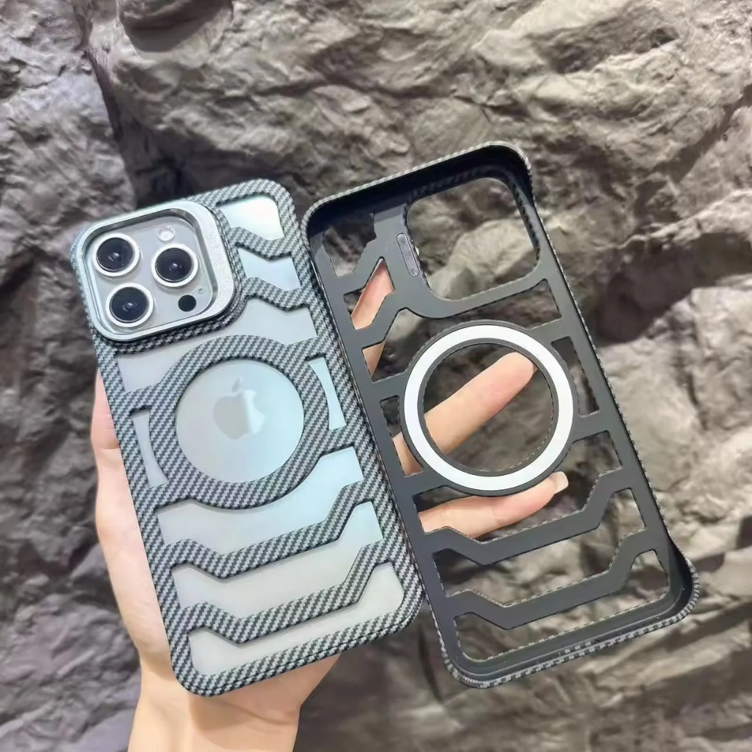 Carbon Fiber Hollow Heat Radiation Case- iPhone