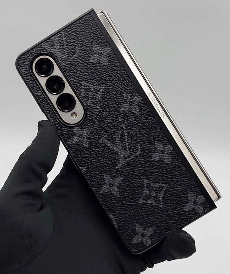 Premium L V Pattern Hard Back Case for Galaxy Z Fold Series
