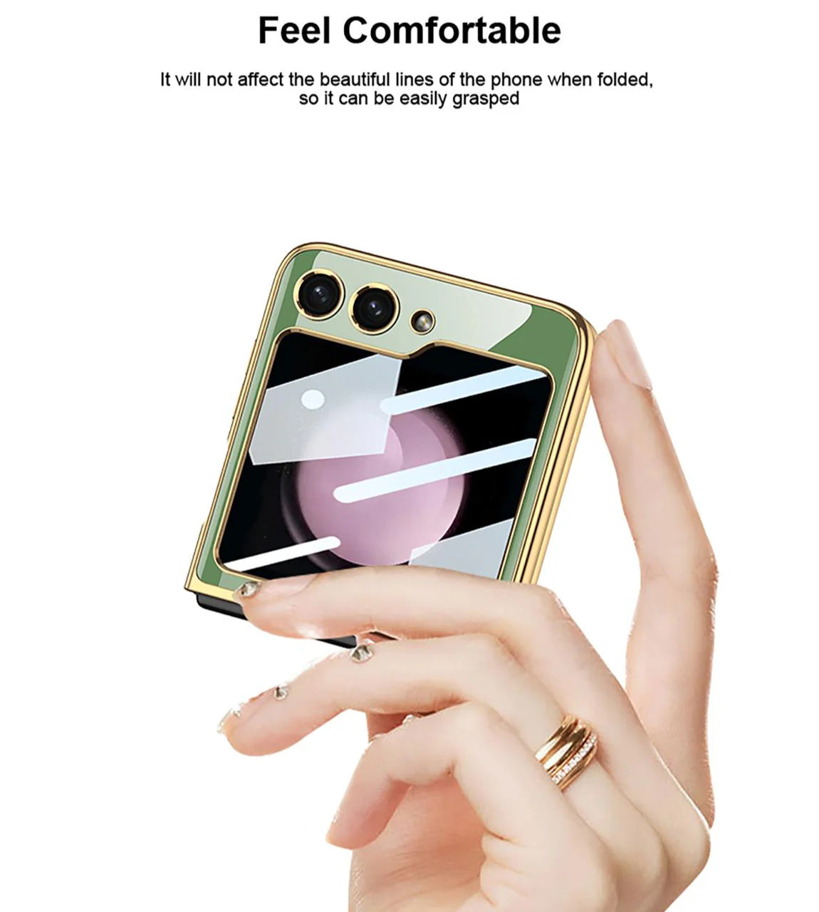 Deer Pattern Glass Case for Galaxy Z Flip Series