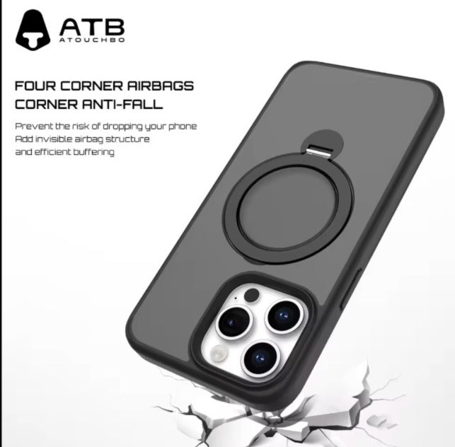 Magnetic KickStand Matte Magasafe Case- iPhone