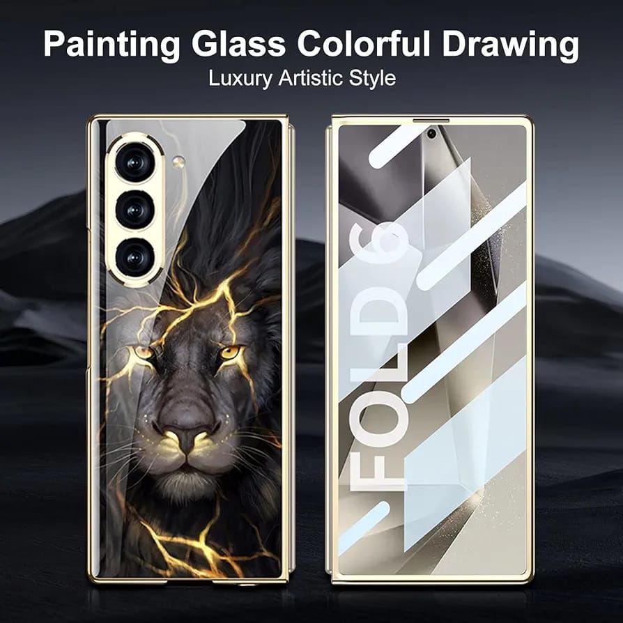 Majestic Lion Designer Glass Cover Case - Samsung