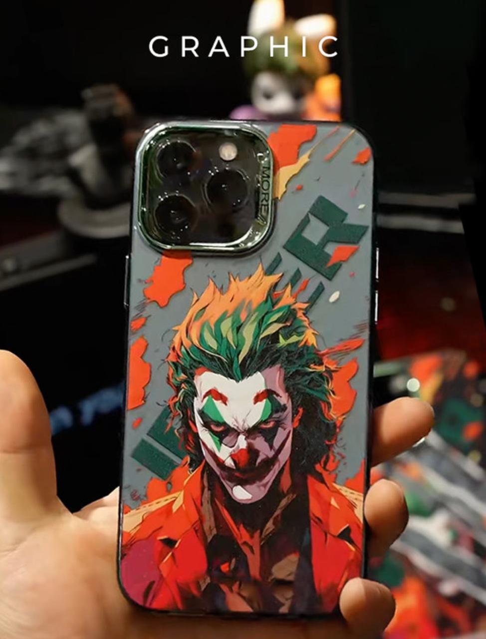 Graphic Joker Pattern Case- iPhone