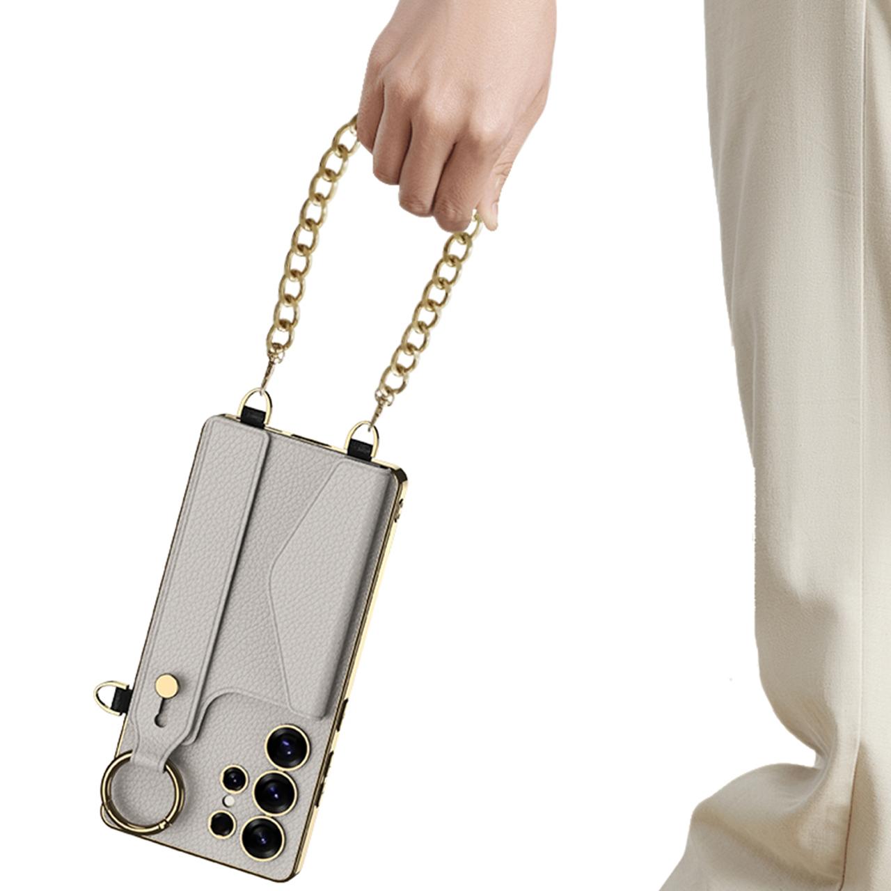 Luxury Antic Designer Leather Wallet Phone Case- Samsung