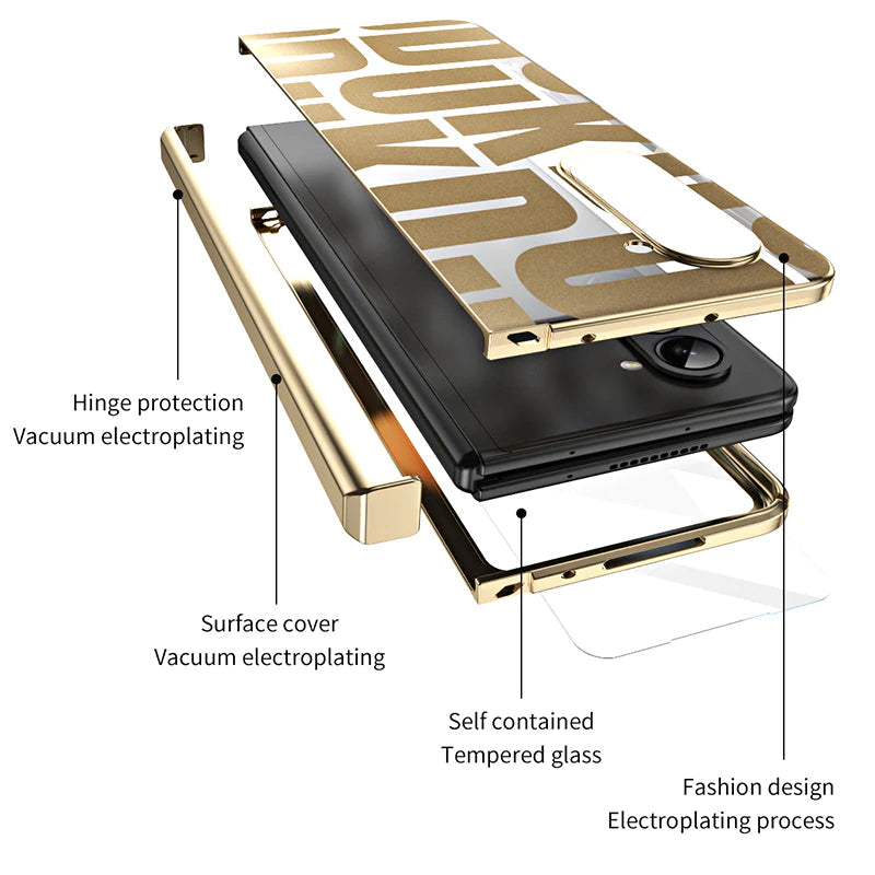 Luxury Polycarbonate Hinge Protection Case - Galaxy Z Fold 5