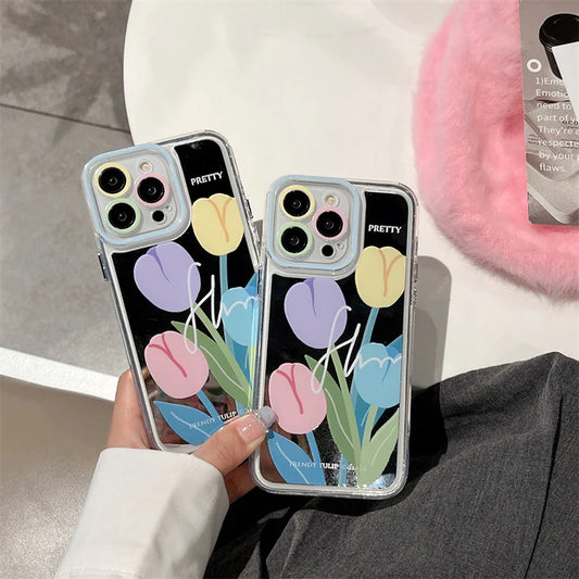 Elegant Tulip Floral Case - iPhone