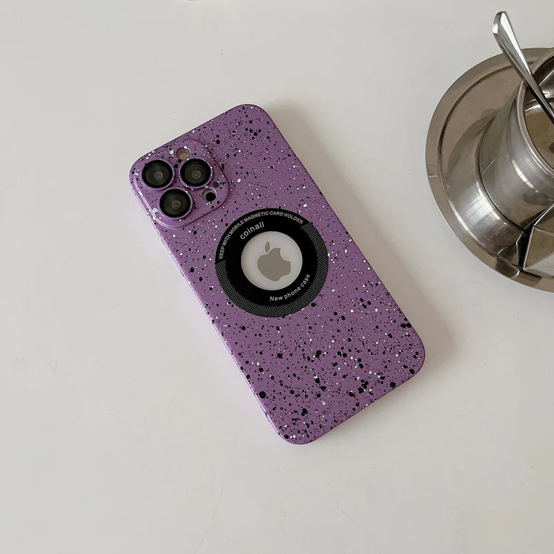 Magnetic Glitter Ink Style Case For iPhone Series