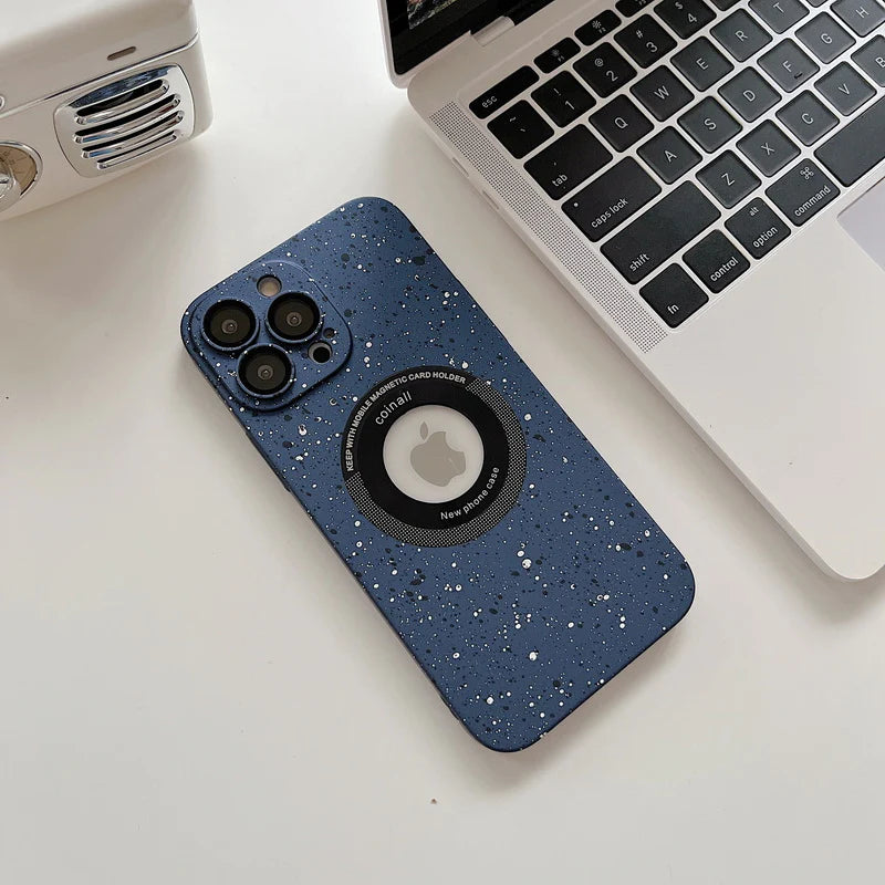 Magnetic Glitter Ink Style Case For iPhone Series