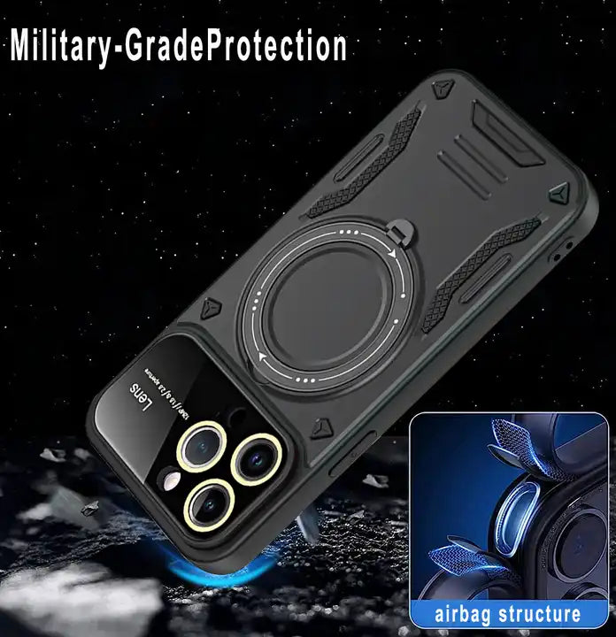 Multifunctional Magnetic Lens Protect Holder case for iPhone 15 Pro max