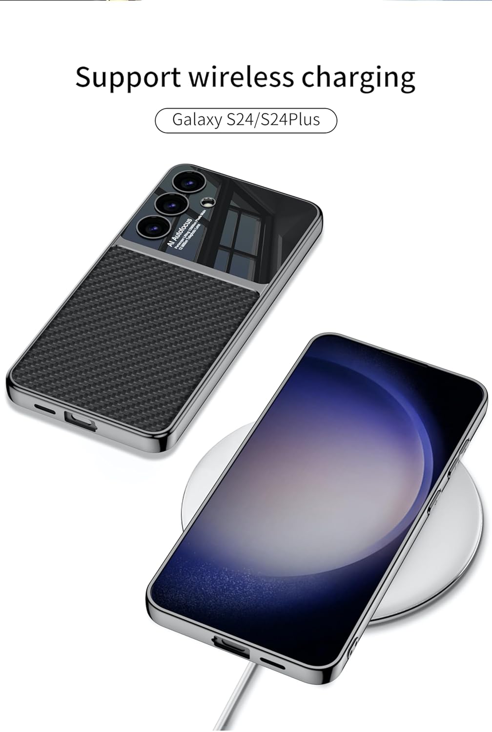 Thin Electroplated Duo Tone Frosted Case for Samsung Galaxy S24