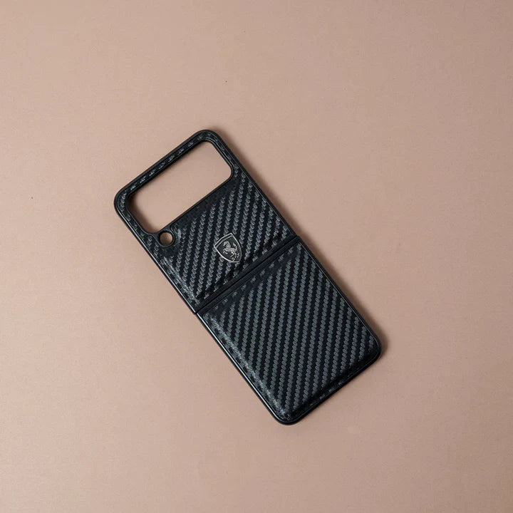 Luxury Carbon Fiber Motorsports Case - Galaxy Z Flip3 / Z Flip 4