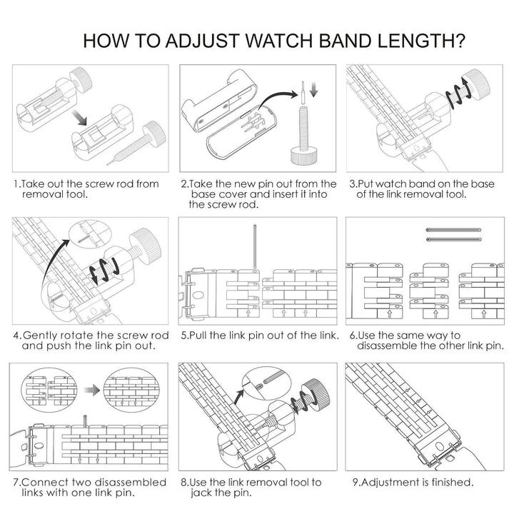 High Quality Stainless Steel Strap/Band for Apple Watch Series 7, 6, 5, 4, 3, 2 & 1