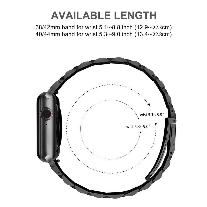 High Quality Stainless Steel Strap/Band for Apple Watch Series 7, 6, 5, 4, 3, 2 & 1