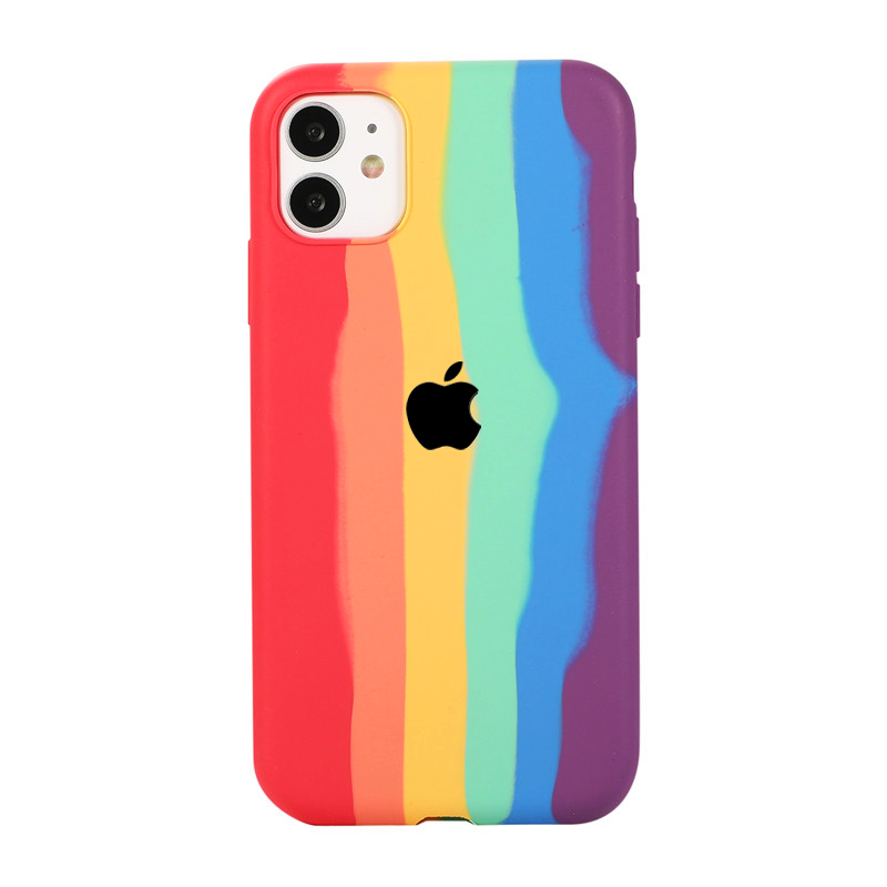 Rainbow Soft Silicone Case for iPhone 12 All Series