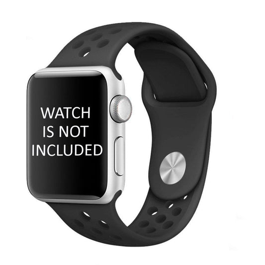 Perforated Band/Strap Black for Apple Watch (ONLY STRAP NOT WATCH)