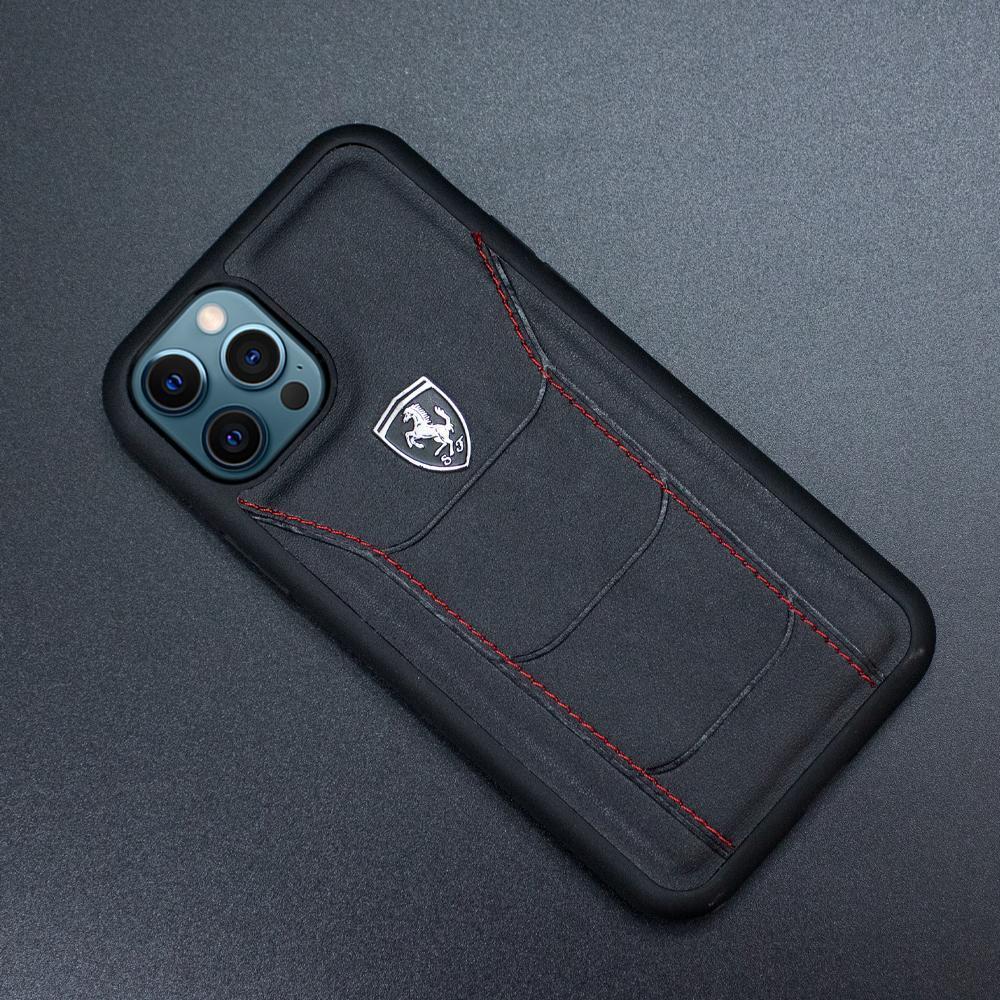 Ferrari® Iphone Series Genuine Leather Crafted Limited Edition Case