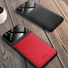 iPhone 8 Sleek Slim Leather Glass Case