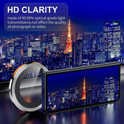 Metal Camera Protector For Samsung Galaxy Z Fold 4 Lens Ring Glass Protector.