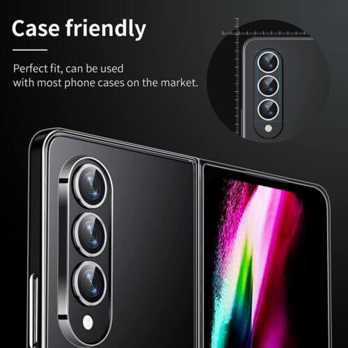 Metal Camera Protector For Samsung Galaxy Z Fold 4 Lens Ring Glass Protector.