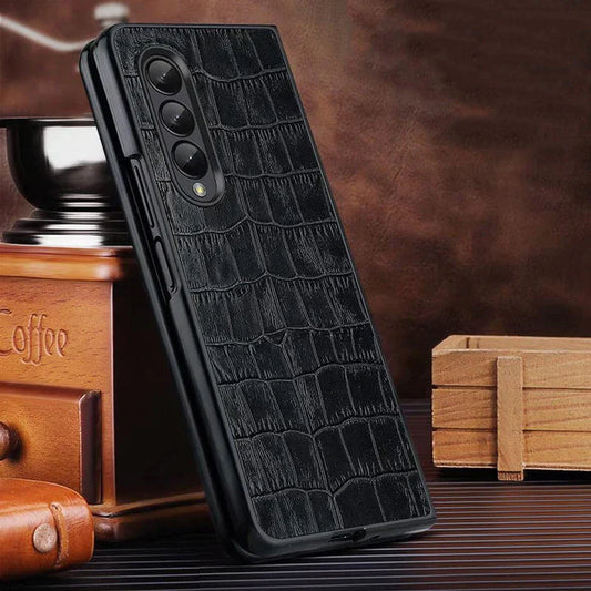 Croco Leather  Pattern Case for Galaxy Z Fold 4