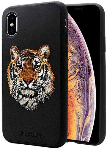IPHONE XR  BARBARA LEATHER CASE - TIGER
