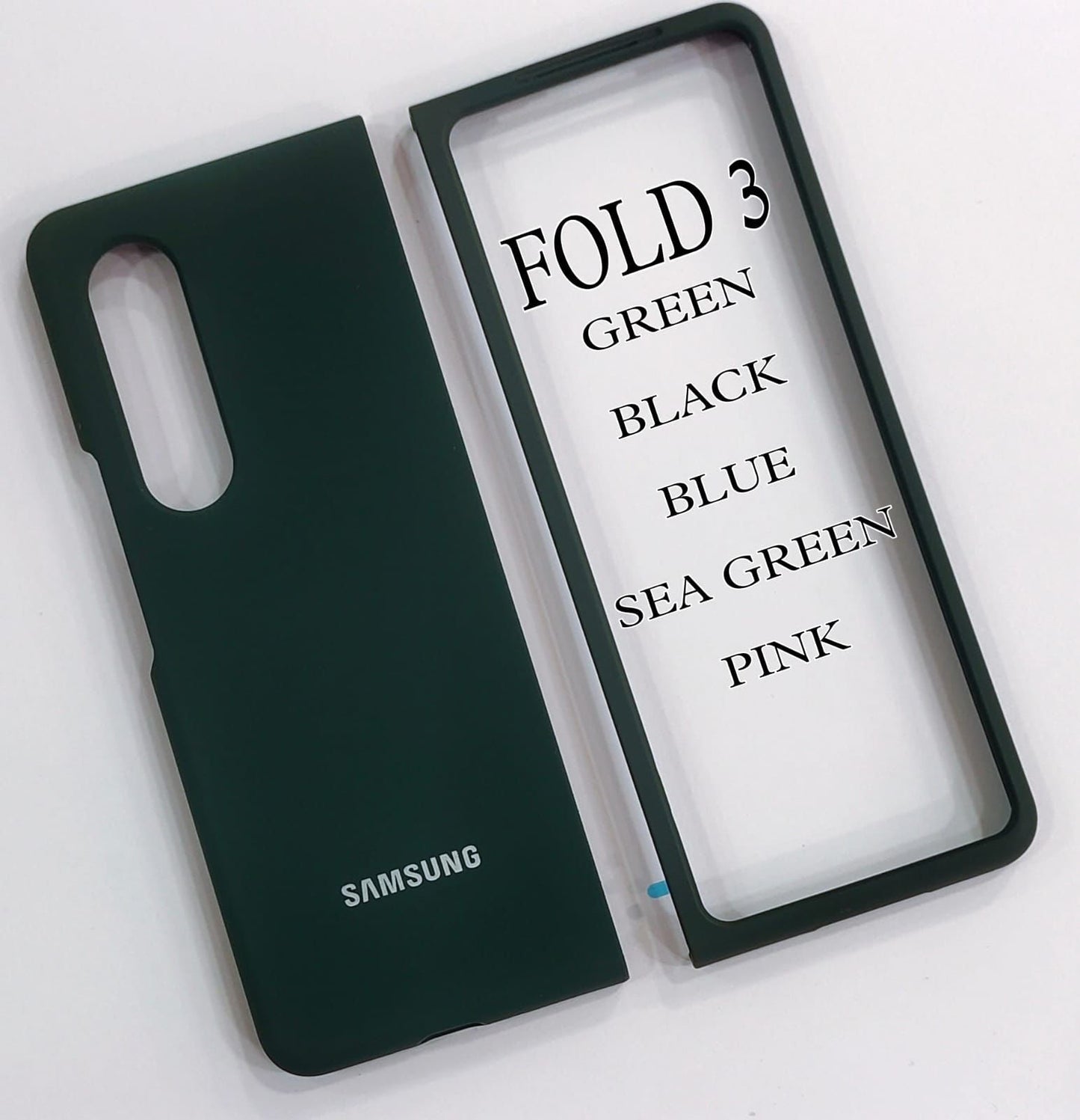 Galaxy Z Fold Series Silicon Case Liquid Silicon Inner Fabric with Logo