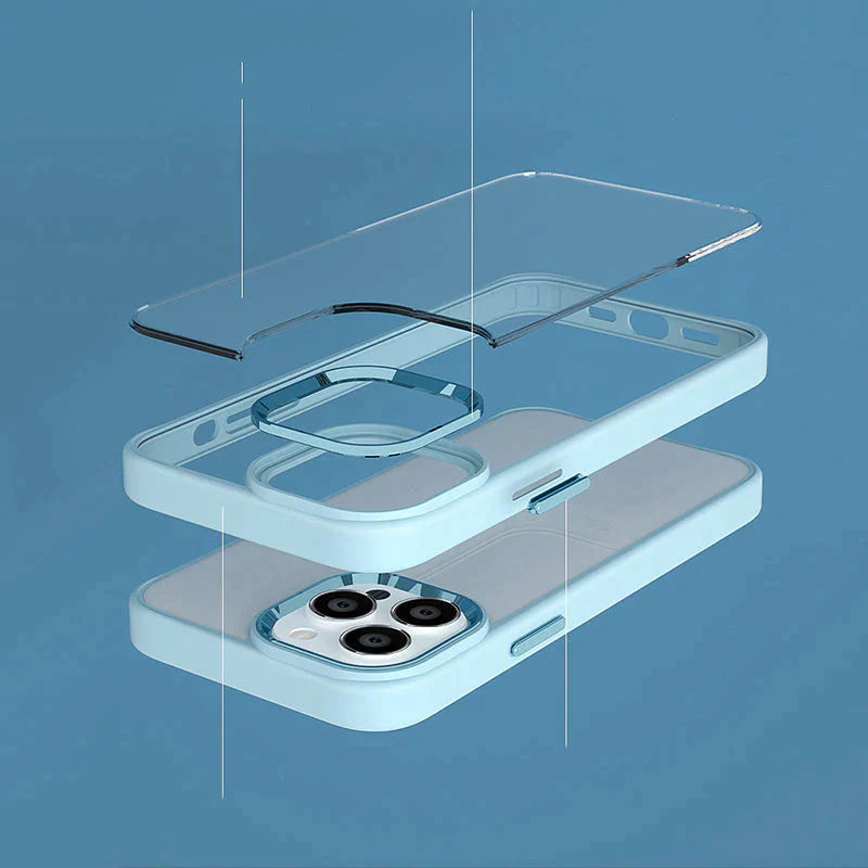 Transparent Shockproof Bumper Case For iPhone Series
