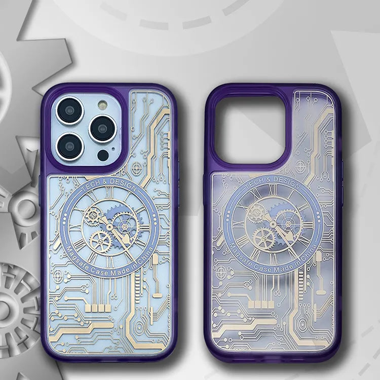 iPhone 14 Series Mechanical Design MagSafe Transparent Case