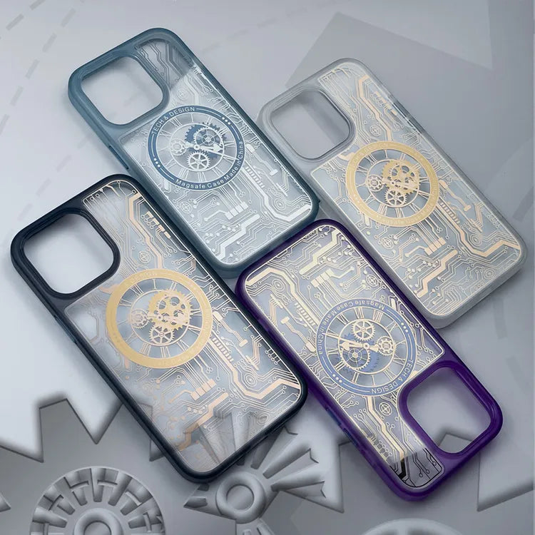 iPhone 14 Series Mechanical Design MagSafe Transparent Case