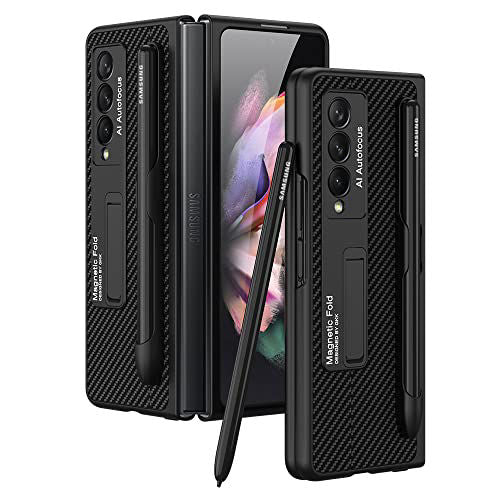 Samsung Galaxy Z Fold 3 Ultra Thin Back Stand Case With S-Pen Holder