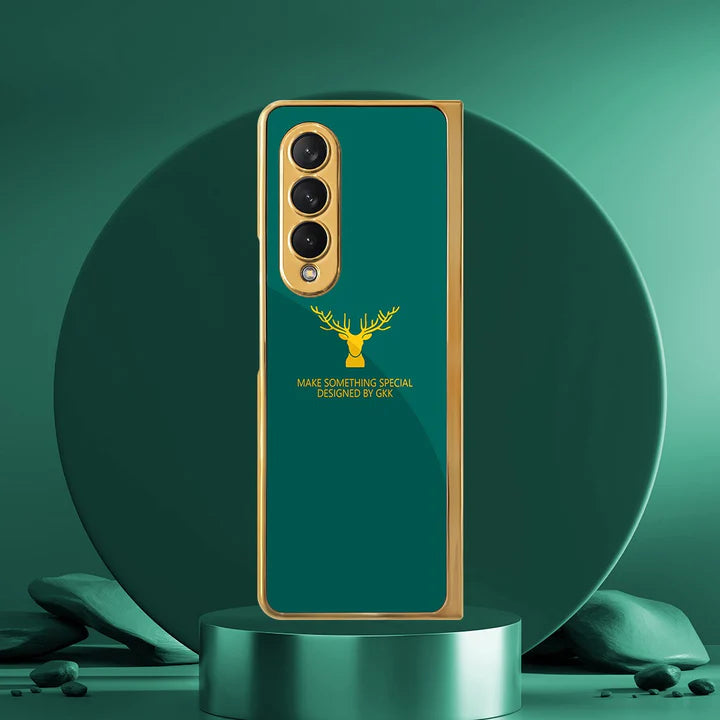 Deer Pattern Glass Case Samsung Galaxy Z Fold Series