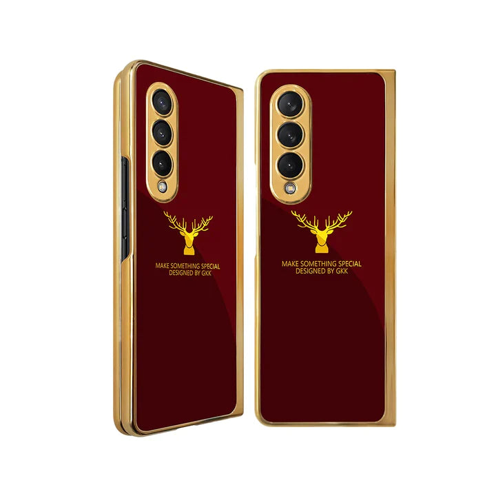 Deer Pattern Glass Case Samsung Galaxy Z Fold Series