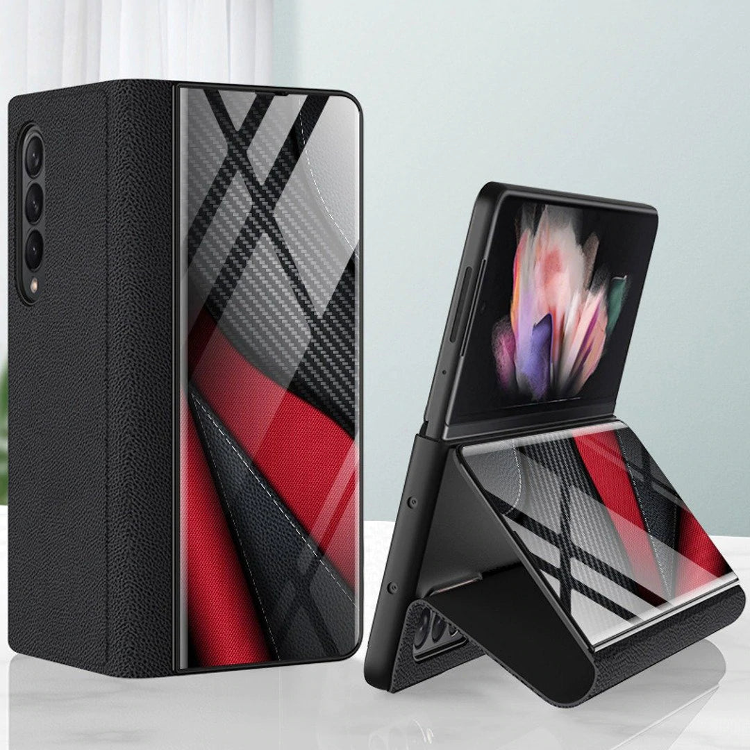 Luxury Printed Galaxy Z Fold3 Foldable Mobile Phone Back Covers