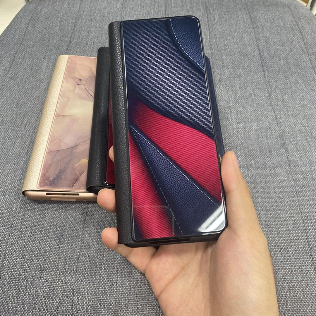 Luxury Printed Galaxy Z Fold3 Foldable Mobile Phone Back Covers