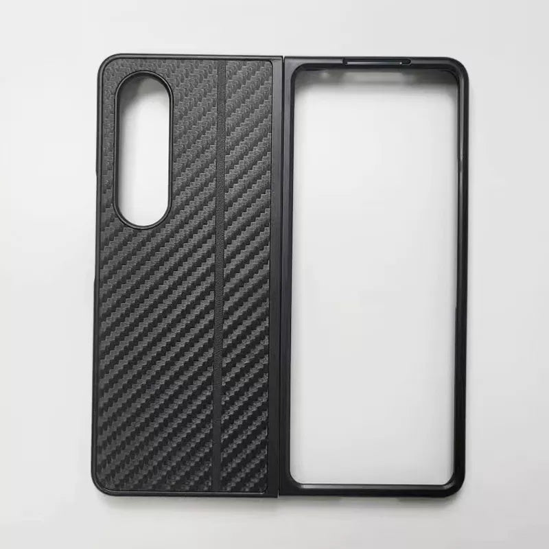 Luxury Carbon Fiber Pattern Phone Cover Samsung Galaxy Z Fold 3