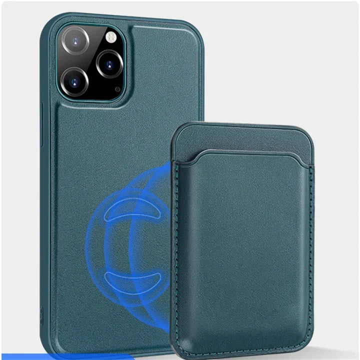 Detachable Series Magnetic Design PU + TPU Protective Case with Detachable Card Holder Case