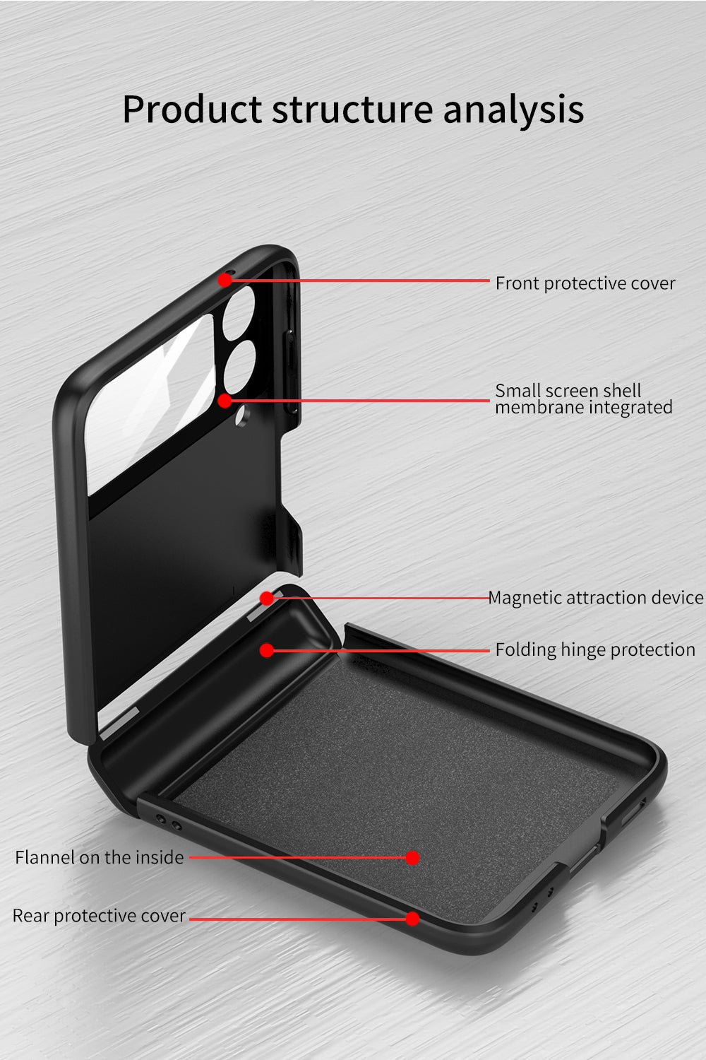 Magnetic Folding All-Inclusive Shell Case - Samsung